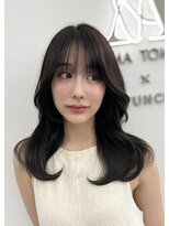 アマトウキョウスマートサロン(AMA TOKYO×Smart Salon)&nbsp;韓国ヘア　2wayバング  レイヤーカット くびれヘア  顔周り