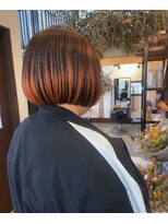 ラカットゾーン(la kutt zone)&nbsp;アンブレラグラデ　オレンジ　デザインカラー