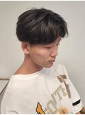 刈り上げシースルーマッシュニュアンスパーマ