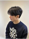 センターパート／刈り上げなし