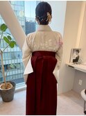 袴着付け/袴/卒業式着付け/着物/袴着付/袴ヘアセット/袴ヘア