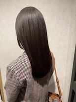 ピュアメンド 梅田(Pure Mend)&nbsp;ツヤサラ縮毛矯正×ダークアッシュロング