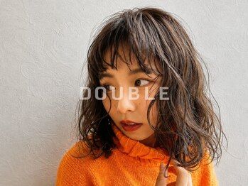 ダブル(DOUBLE)の写真/『ノンブローでキマる、おさまる』プロのカット技術*乾かすだけで綺麗にまとまる[髪質改善トリートメント]