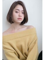 lume 経堂【ルーム】【10月下旬オープン（予定）】&nbsp;★くびレイヤーエモージュ斜めバング グレージュカラー