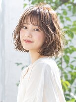 ドット ヘアー(dot.hair)&nbsp;パーマボブ / ゆるウェーブ / ベージュカラー