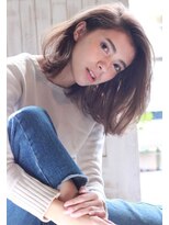 マイティ バイ エイチ(mighty by H)&nbsp;【mighty】インディゴアッシュ×切りっぱなしボブ