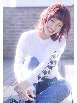 エイミー(Aimee) Aimee フリンジバング×ベリーピンク