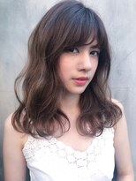 クーエフー(coo et fuu)&nbsp;【表参道】厚めバングにランダムウェーブのセミロング♪藤沢