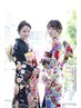 【成人式に♪】振袖着付け＋ヘアセット＋メイク（早朝料金なし☆）￥26400