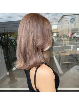 ナンバー(number+) 透明感抜群♪ダブルカラーブリーチミルクティーベージュ