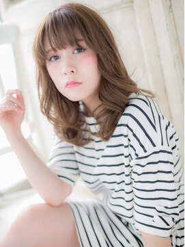 モッズ ヘア 福岡姪浜店(mod's hair) *mod's姪浜*シースルーバングフレンチガーリー鎖骨ミディアムf