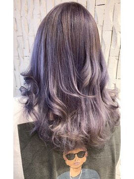 美容室 ロジェ(Roje) ブリーチ＋パープルヘア