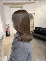 アリー 原宿 表参道(ALLY)&nbsp;【ALLY 濱田】ブリーチ無し☆オリーブベージュ