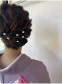 訪問着ヘアセット