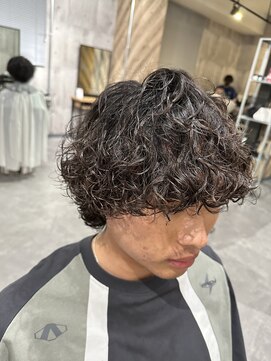 ビカムメンズヘアー 栄店(become men's hair) 【外国人風重めプードルパーマ】名古屋栄矢場町メンズヘアカット