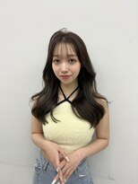 アース コアフュールボーテ ふじみ野店(EARTH coiffure beaute)&nbsp;ナチュラルブラウン_シースルーバング_くびれ_透明感