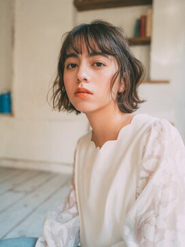 アラワラブルー(arrawarra blue) ゆるふわボブスタイル/20代/30代/40代/50代/倉敷/白楽町