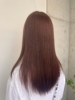 キャンバスアニュー 川崎(canvas anew.) チェリーレッド×ストレート/ハイトーンカラー