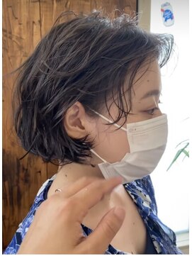 ラヌゴ(lanugo) ショートボブパーマ