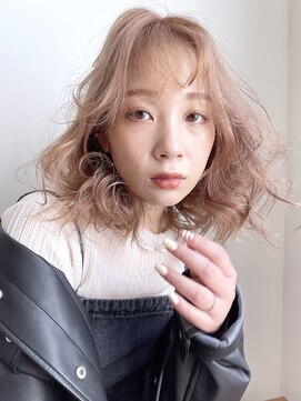 シオン(shion) 秋色くすみベージュオリーブカラー小顔透明感カラー_28897