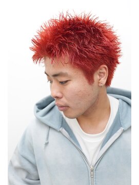 グラシアス(gracias) メンズカットアップバングハイトーンスパイキーショート0503