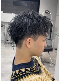 爽やかビジネス無造作ツイスパセンターパート