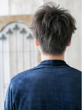 モッズヘア メン 上尾東口店(mod's hair men) 斜めバング清潔感アースカラーショートZ上尾