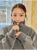 セミロング/アレンジ/顔周り/韓国/レイヤー/向ヶ丘遊園/登戸