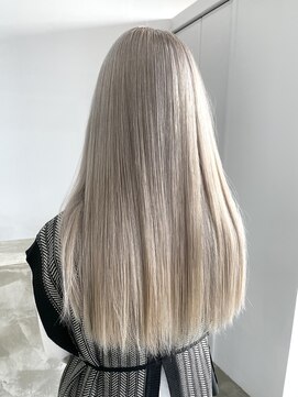 ノートエートル 西金沢(Nought etre) 10代/20代/ハイトーンカラー/ツヤ髪スタイル/ホワイトベージュ/