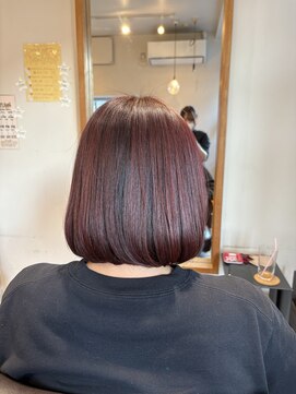 シルフ 東小金井店(sylph) イルミナで作る赤紫カラー