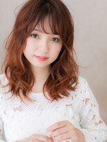 カバーヘア イヴ 戸頭店(COVER HAIR EVE)&nbsp;ニュアンスパーマ/オレンジブラウン/ウォームブラウン/ゆるふわe