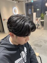 グラスバイネオリーブ 大倉山駅前店(grace by neolive)&nbsp;センターパート/シースルーマッシュ/ニュアンスパーマ/メンズ
