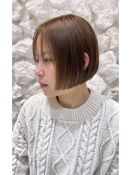 モアナ バイ ヘッドライト 沖縄東崎店(Moana by HEADLIGHT) Moana[東崎]#ミニボブ#ベージュ系カラー