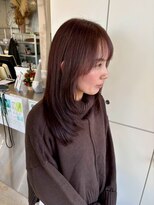 ユイマァル 岡山店(YUIMARL)&nbsp;ハッシュカット20代30代40代柔らかブラウンカラーブリーチなし
