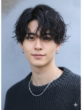 ウィールールピヴォクロス(WE RULE pivot cross) 20代30代40代50代/メンズ/カルマパーマ/暗髪マッシュ