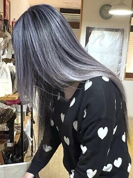 ブレイズヘアー(BLAZEhair) 【リタッチは半年後】ホワイトバレイヤージュ×ブリーチ2回