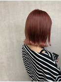 チェリーピンク　チェリーレッド　ダブルカラー　ブリーチ
