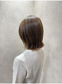大人ボブ 顔まわりレイヤー