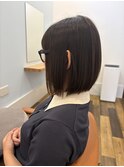 透明感アッシュボブ