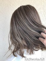 ヘアーワークス ジジ(HAIR works JIJI) 3Dハイライト 外国人風グレー