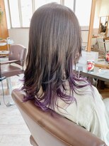 クラップ(Clap by Tetote)&nbsp;【CLAP稲越】インナーカラー　バイオレット