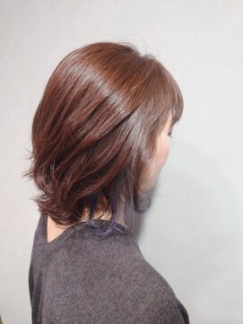 プリーズヘア(Please hair) イヤリングカラーの愛らしボブ