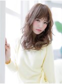 ミントブラウン・外ハネMIXミディアム【LUXBE Shuroo 亀有店】