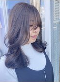 【clomus】透けグレー×王道韓国レイヤーカット