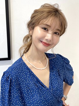スペイディック 大阪梅田店(SPADIC) 【SPADIC大阪梅田店】 シースルーバング＆おくれ毛たっぷりヘア