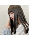 韓国風フルバング/透明感カラー