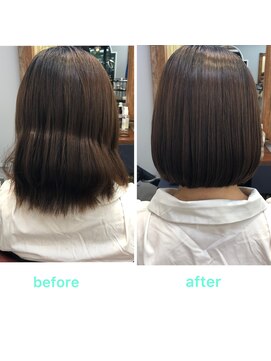キラーナセンダイ(KiRANA SENDAI) [艶感たっぷりシルキーストレートボブ]髪質改善