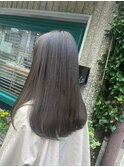 【矢後あやこ】透け感抜群地毛風カラー/大人ロブヘア