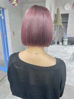 ランド 千葉(land)&nbsp;ぱっつんボブ　ハイトーンピンク