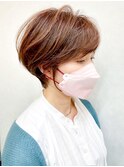☆大人ショート×白髪ぼかしハイライト☆